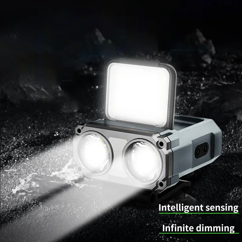 Rechargeable LED Headlamp with Motion Sensor