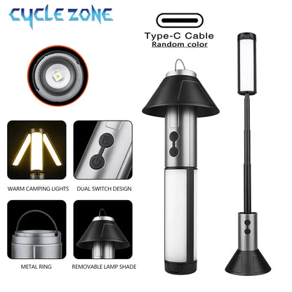 2-in-1 Rechargeable Camping Lantern & Flashlight