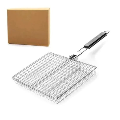 Portable Folding Grill Basket for Fish & Vegetables