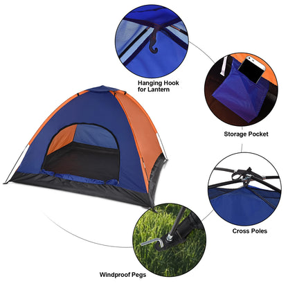 3-4 Person Camping Tent Lightweight Easy Setup Shelter