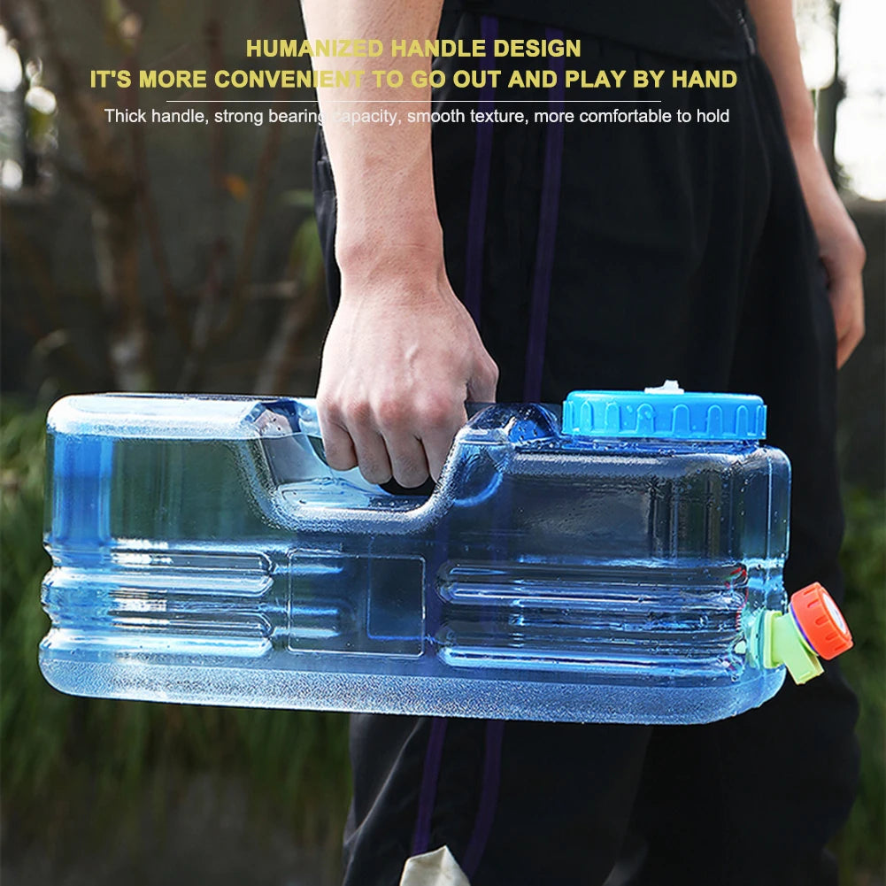 Camping Water Container with Faucet for Easy Storage