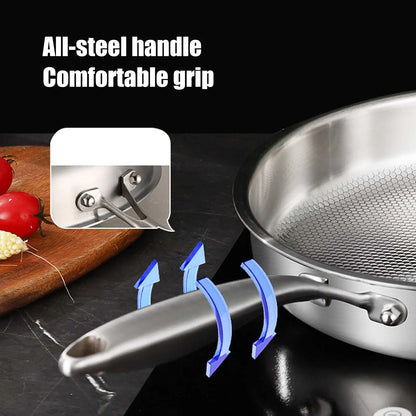 Titanium Frying Pan with Lid – Durable Non-Stick Skillet