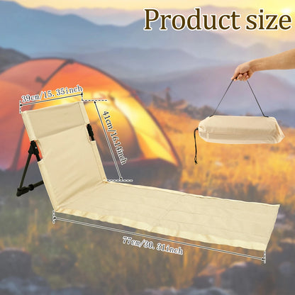 Foldable Camping Floor Chair for Portable Comfort