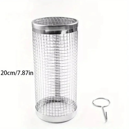 Stainless Steel BBQ Grill Cage for Easy Outdoor Grilling