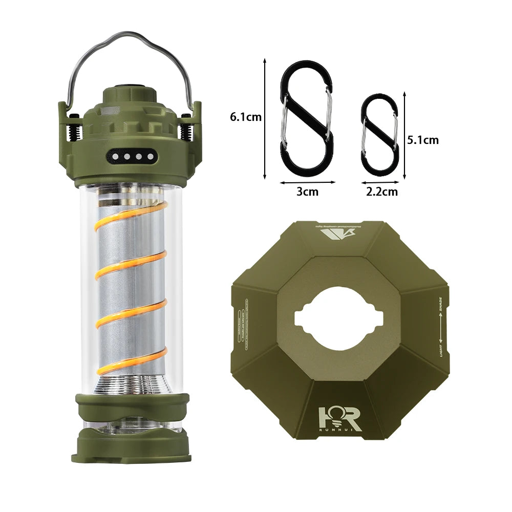 Camping Lantern with Tripod USB Rechargeable Bright Light
