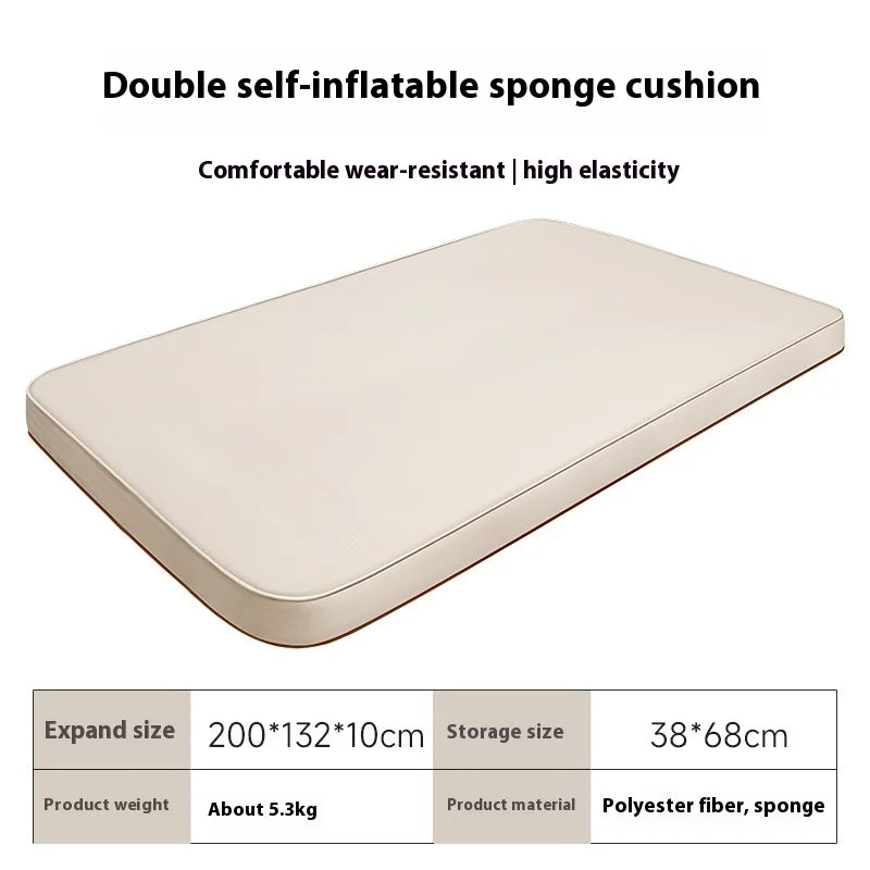Self-Inflating Sleeping Pad 10cm Thick for Comfort