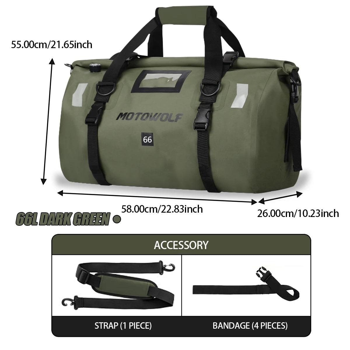 Waterproof Dry Bag for Motorcycle Travel Gear Protection
