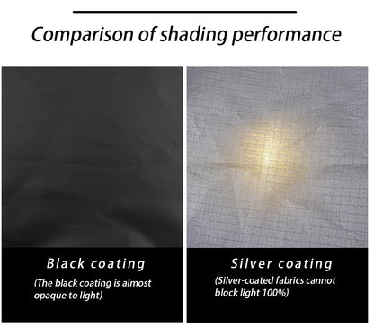 Black Coating Camping Tarp 99% UV Sun Shelter