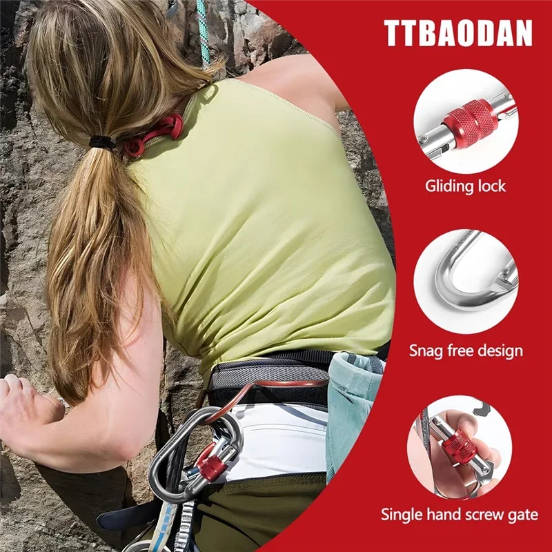 Heavy Duty Carabiner 25kN – Secure Outdoor Clip