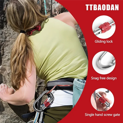 Heavy Duty Carabiner 25kN – Secure Outdoor Clip