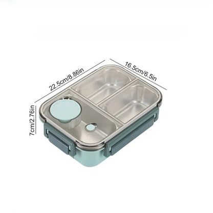 Insulated Stainless Steel Lunch Box Keeps Food Hot