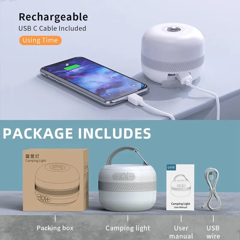 NATFIRE LV10 Camping Light USB-C Rechargeable Lantern