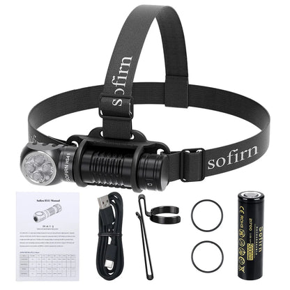 SOFIRN HS41 Headlamp 4000lm Rechargeable LED Torch