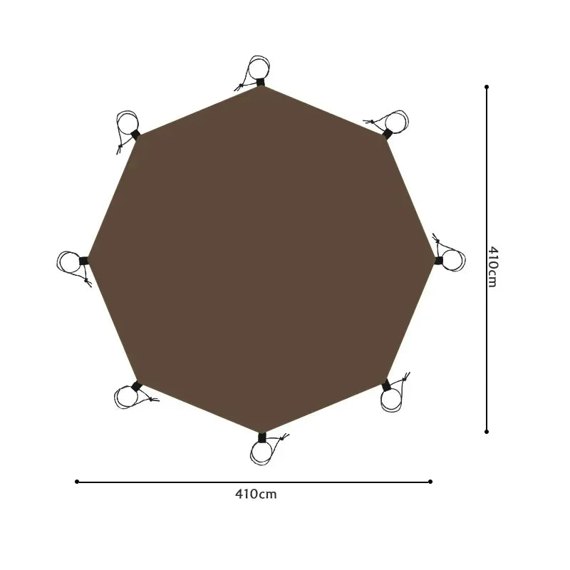 Large Waterproof Camping Mat – Hex/Octagon Picnic Tarp