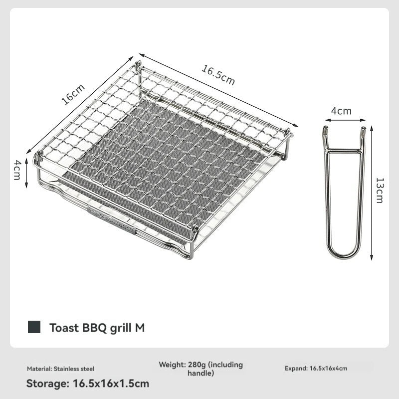 Portable Camping Toast Grill Rack for Easy Campfire Cooking