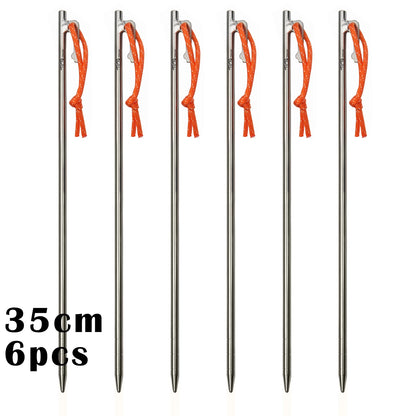 Titanium Tent Stakes for Strong Windproof Camping