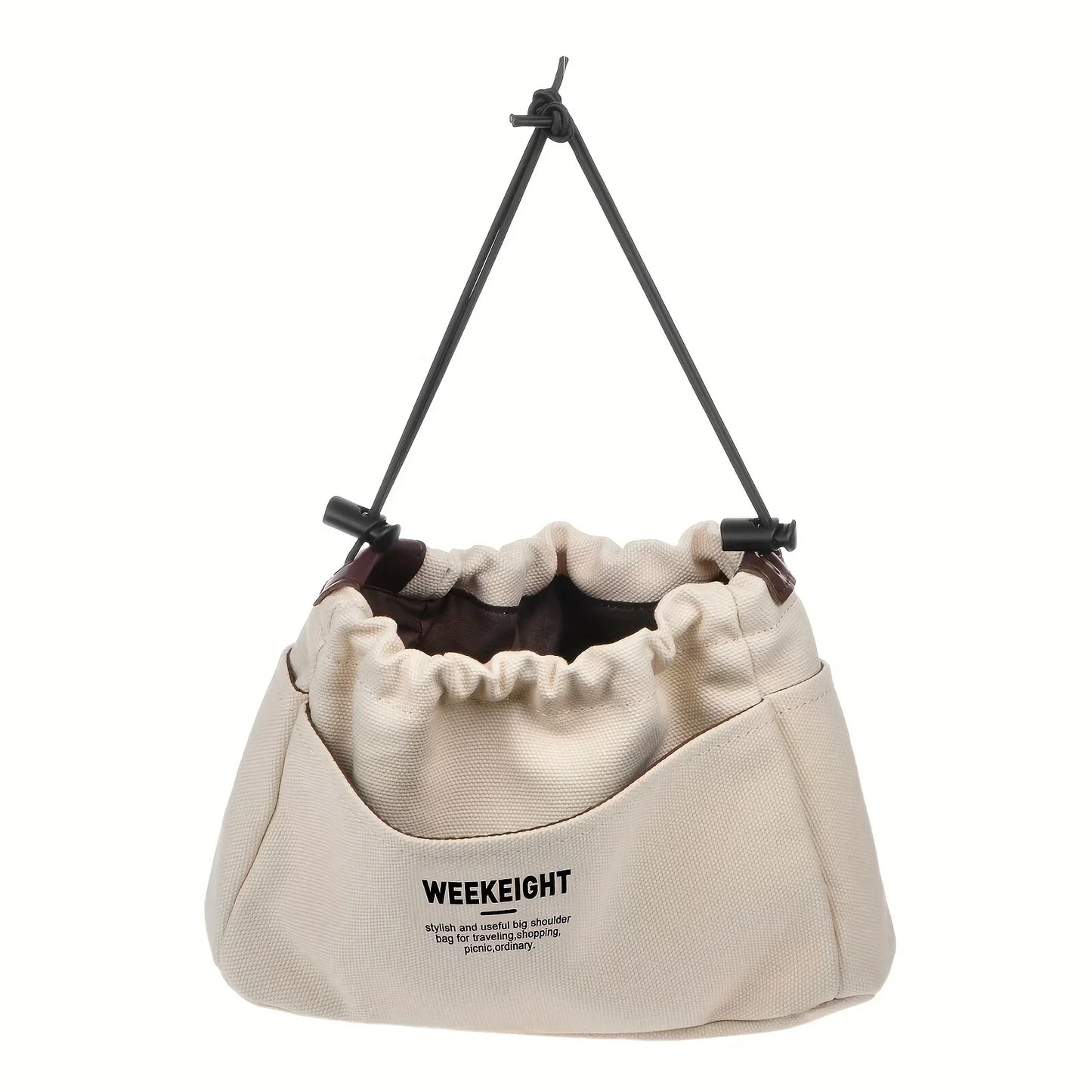 Canvas Drawstring Organizer Bag Lightweight Travel Storage