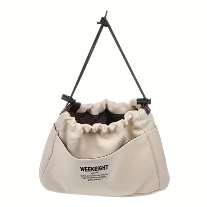 Canvas Drawstring Organizer Bag Lightweight Travel Storage