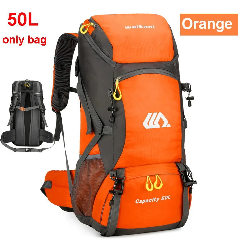 50L Hiking Backpack Waterproof Large Capacity Travel