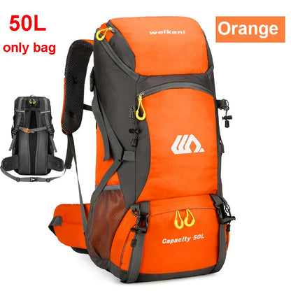 50L Hiking Backpack Waterproof Large Capacity Travel
