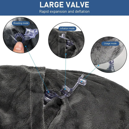 Inflatable Travel Pillow for Neck Support & Compact Comfort