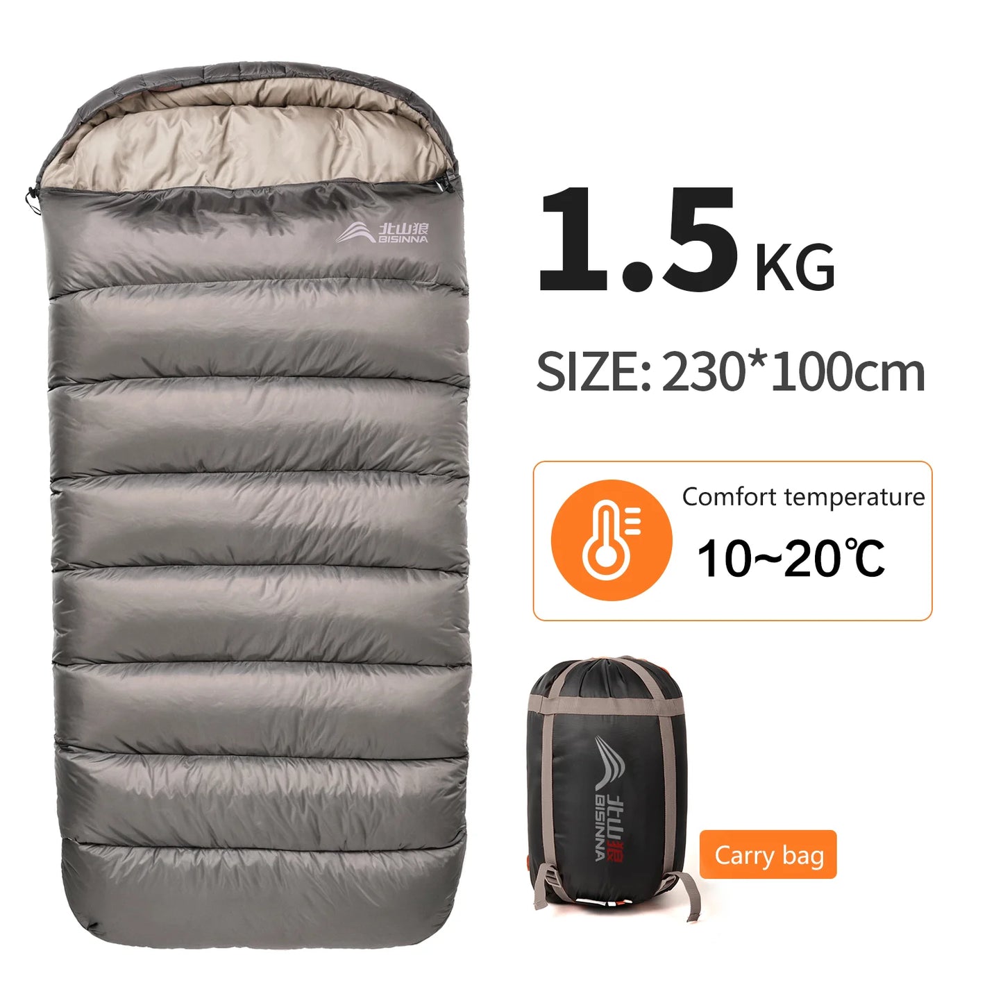 Extra Wide Camping Sleeping Bag for Comfort & Warmth