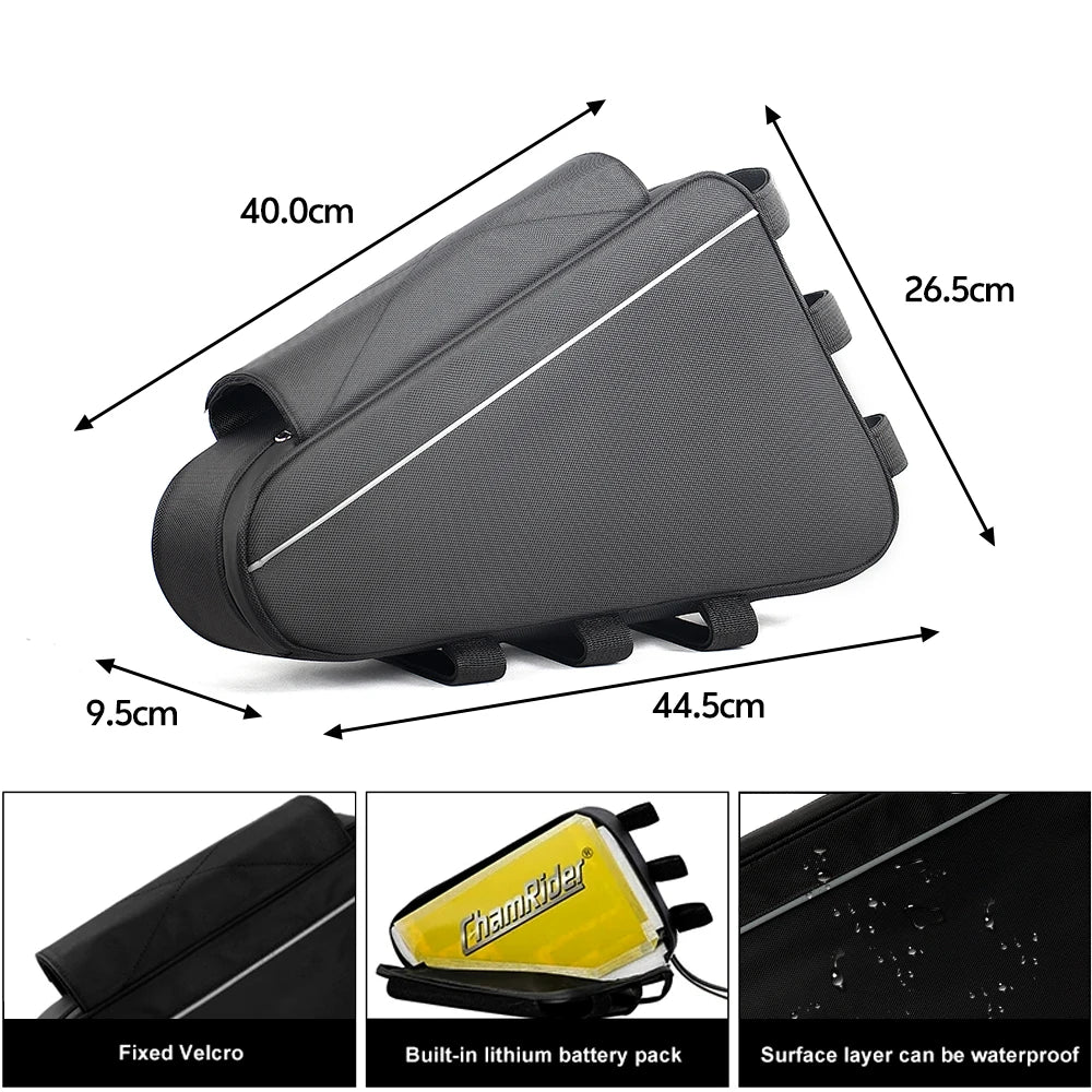 E-Bike Triangle Battery Bag Waterproof Frame Storage