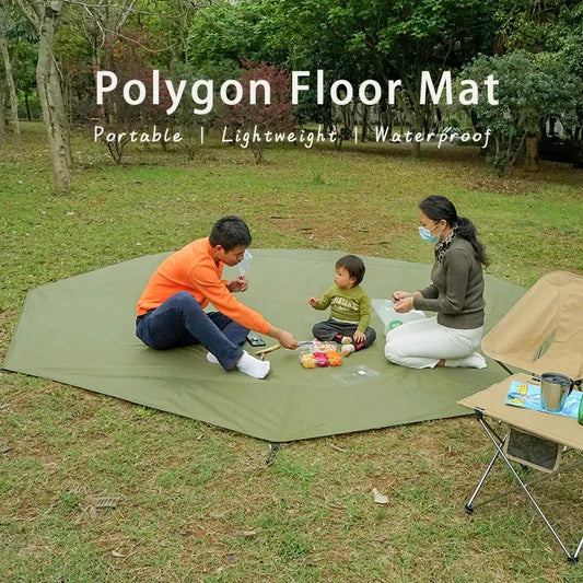 Large Waterproof Camping Mat – Hex/Octagon Picnic Tarp