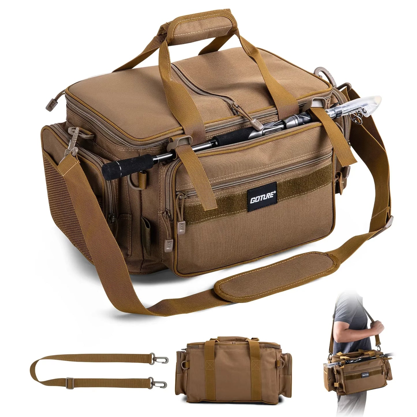 Fishing Tackle Storage Bag – Waterproof Large Capacity