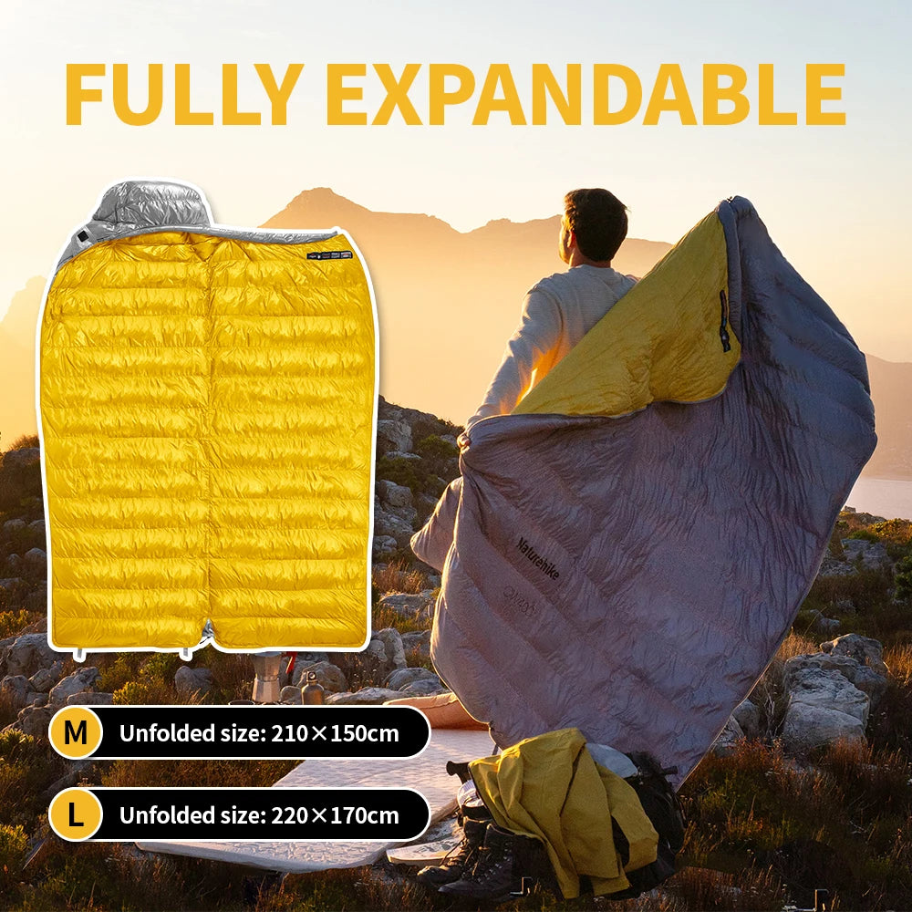 Ultralight Duck Down Sleeping Bag for Winter Warmth
