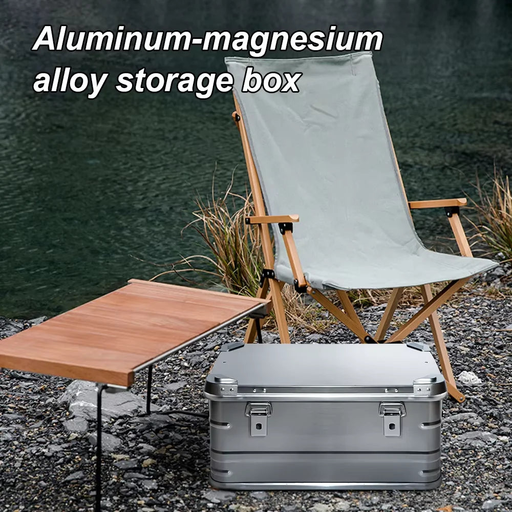 Aluminum Camping Storage Box Large Capacity Gear Case