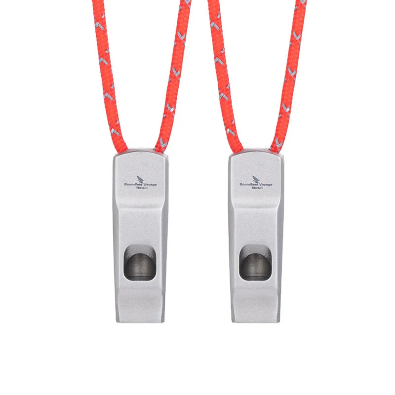 Titanium Survival Whistle – 120dB Emergency Safety Tool