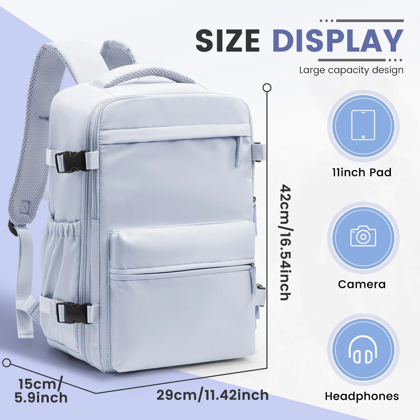 Vacuum Compression Backpack Carry-On Save Space Travel