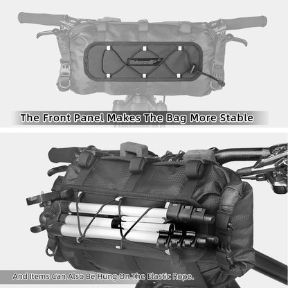 Waterproof Bike Handlebar Bag 12L with Dry Storage