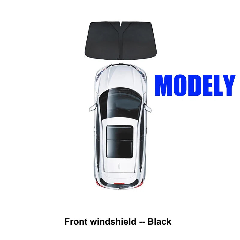 Tesla Model 3 & Y Sunshade – UV Protection & Privacy