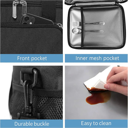 Insulated Collapsible Lunch Box – Leakproof Travel Cooler Bag