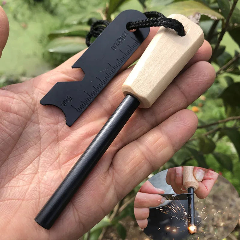 Portable Flint Fire Starter Kit – Survival Magnesium Tool