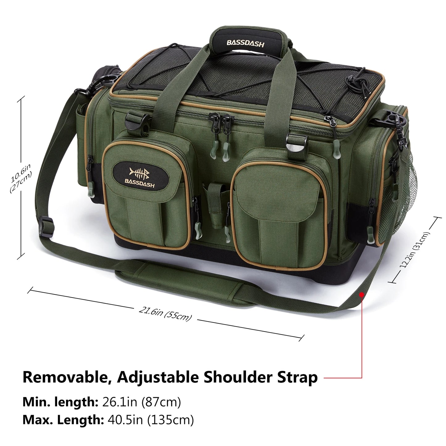 Fishing Tackle Shoulder Bag Waterproof Gear Storage