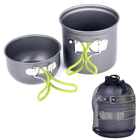 Lightweight Outdoor Cookware Set – Aluminum Camping Pot Kit