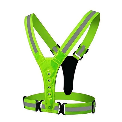 LED Running Vest for High Visibility Night Safety