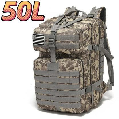 Waterproof Tactical Hiking Backpack 30L/50L Durable