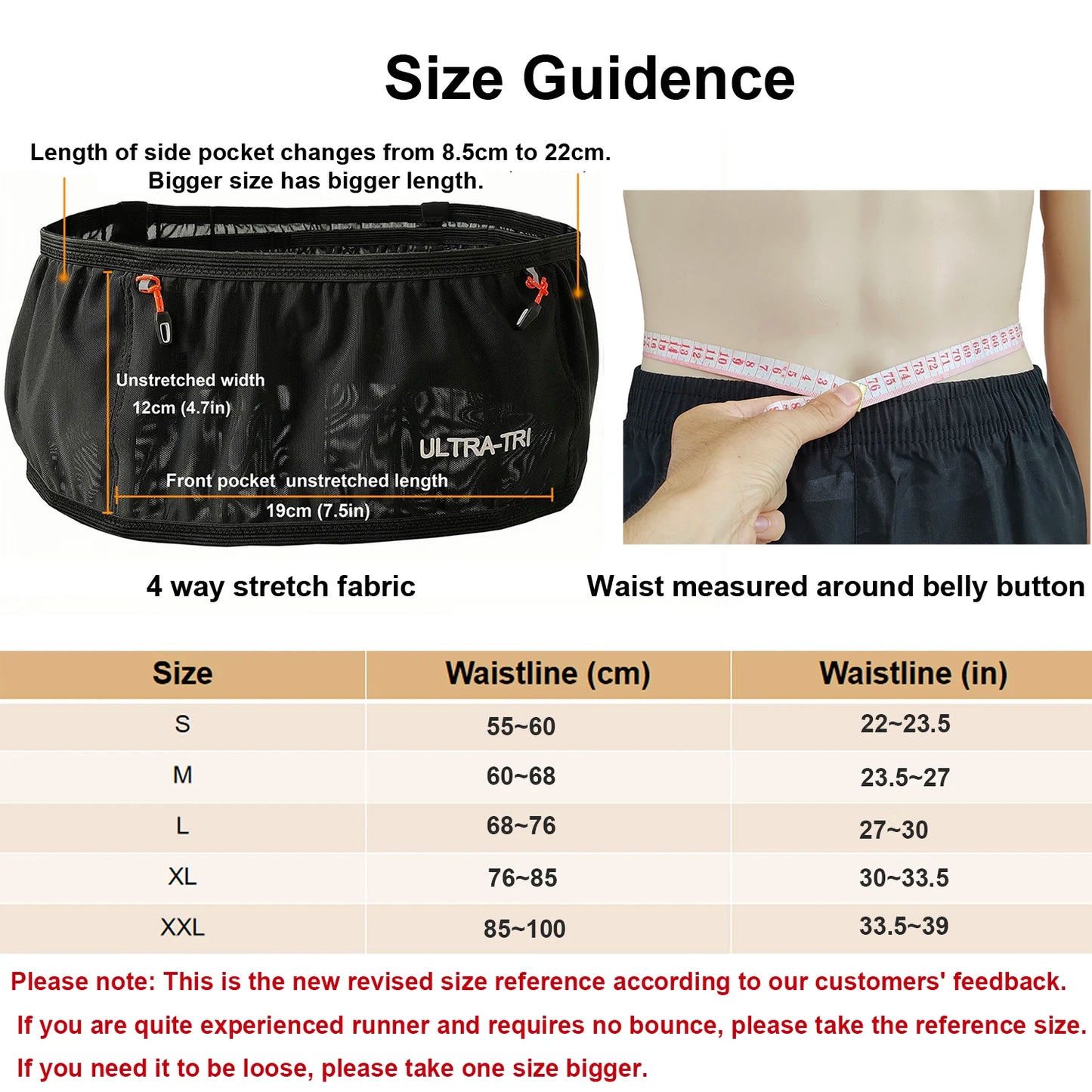 Running Belt Waist Bag for Bounce-Free Hydration