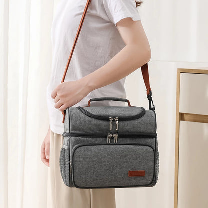 Insulated Lunch Bag Large Capacity Keeps Food Fresh