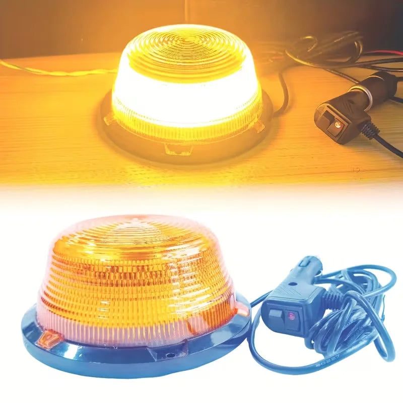 Magnetic Emergency Light for Roadside Safety Alerts