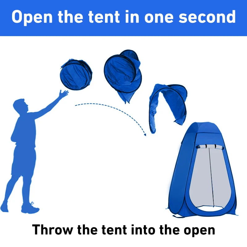 Pop-Up Camping Shower Tent Privacy Shelter Easy Setup