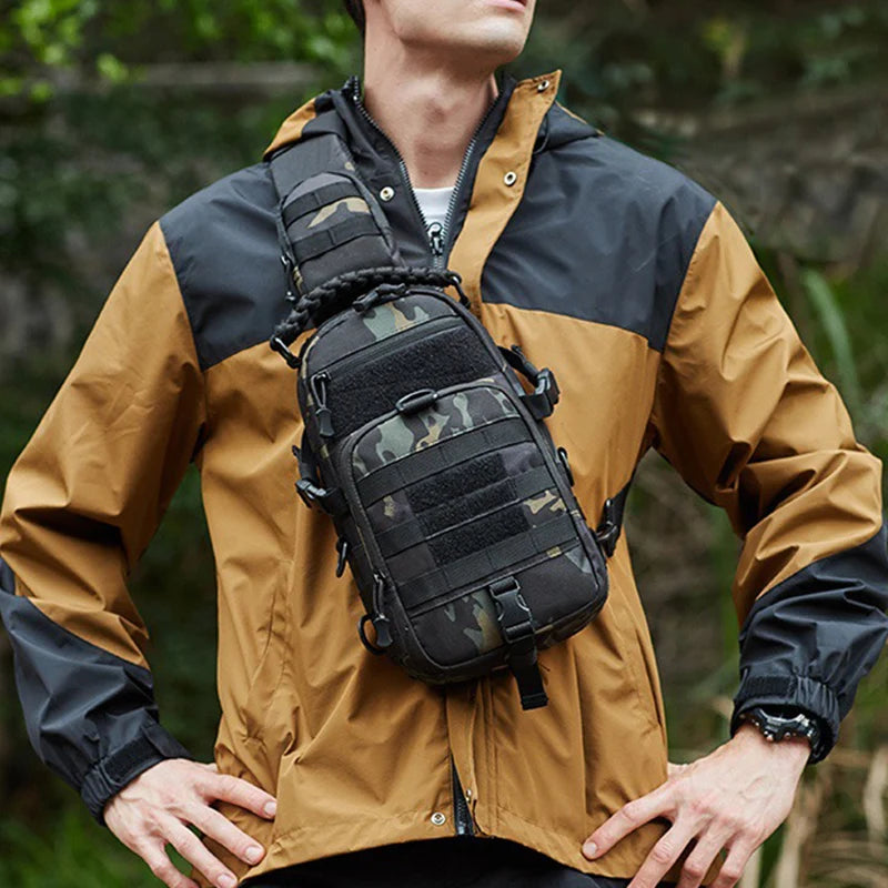Tactical Chest Bag Waterproof Sling for Outdoor Use