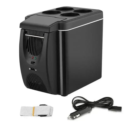 Portable Car Refrigerator Mini Fridge – Cool & Warm 6L