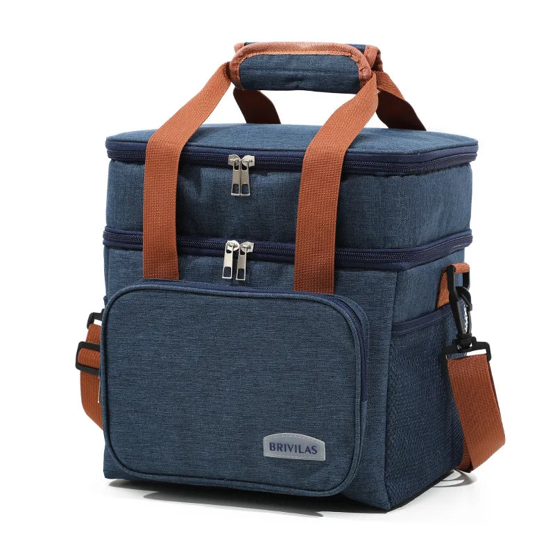 Insulated Collapsible Lunch Box – Leakproof Travel Cooler Bag