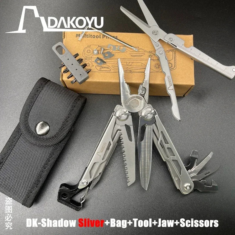 Camping Multitool Pliers with Emergency Whistle