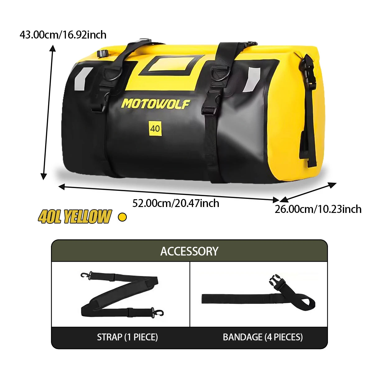 Motorcycle Waterproof Dry Bag – Secure & Expand Storage